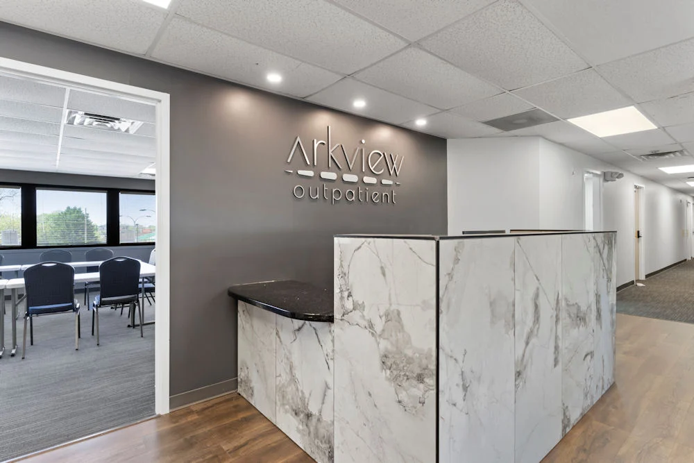 welcome desk group room at arkview behavioral health in Pennsylvania