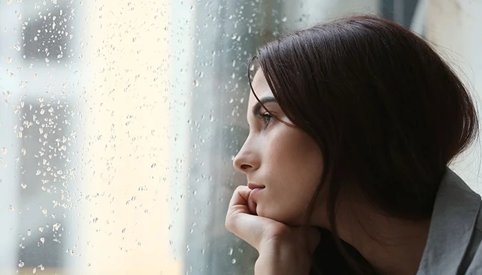 Woman undergoing detox stages