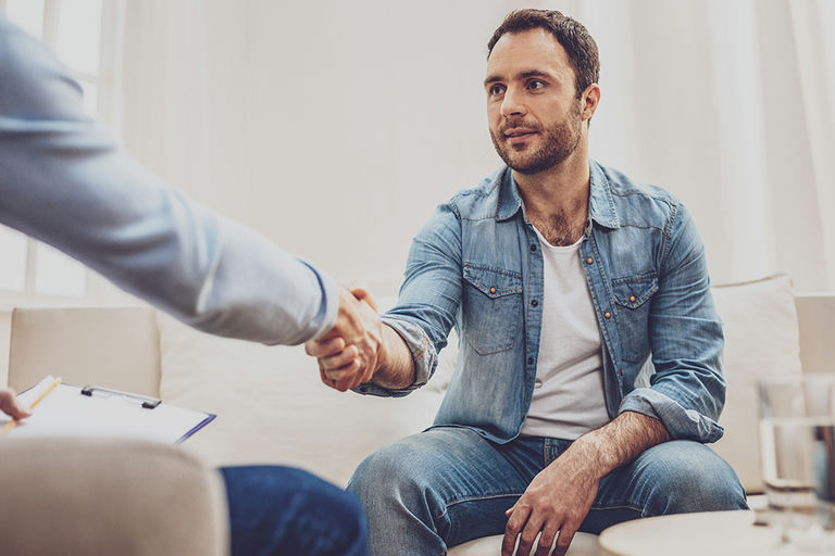 A man satisfied with his results in Intensive Outpatient (IOP) addiction treatment near York, PA