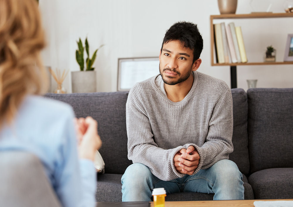 Man asking about the long-term effects of Xanax