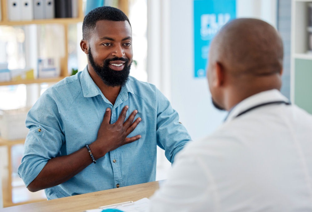 Patient consulting with a doctor during a MAT program treatment plan in Pennsylvania